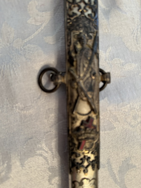 Antique Masonic Knight Templar Ceremonial Sword E.A. Armstrong RARE 1892-1894