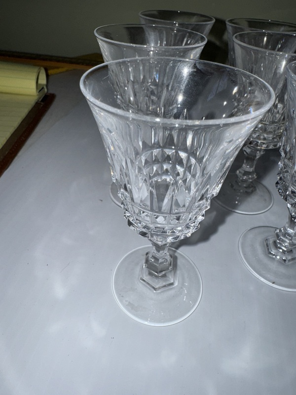 Four Sets of Cristal d’ Arques Tuilleries Villandry Glasses