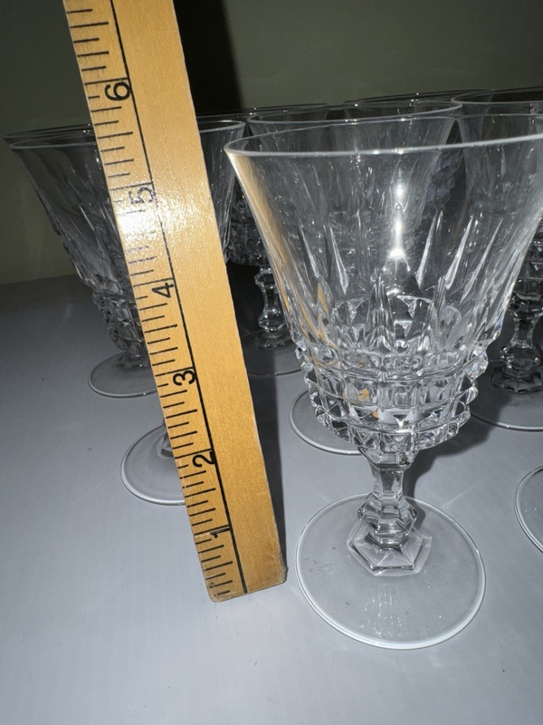 Four Sets of Cristal d’ Arques Tuilleries Villandry Glasses