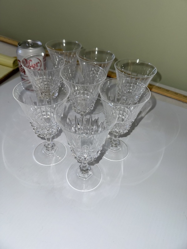 Four Sets of Cristal d’ Arques Tuilleries Villandry Glasses