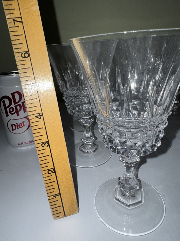 Four Sets of Cristal d’ Arques Tuilleries Villandry Glasses