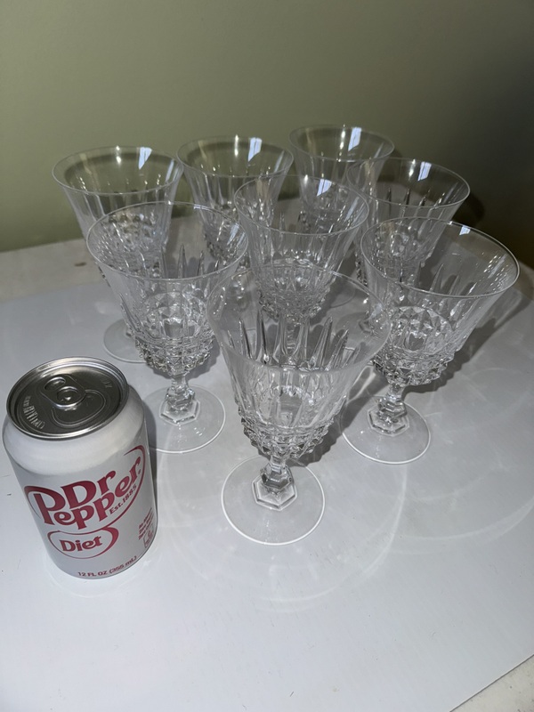 Four Sets of Cristal d’ Arques Tuilleries Villandry Glasses