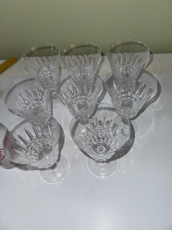 Four Sets of Cristal d’ Arques Tuilleries Villandry Glasses