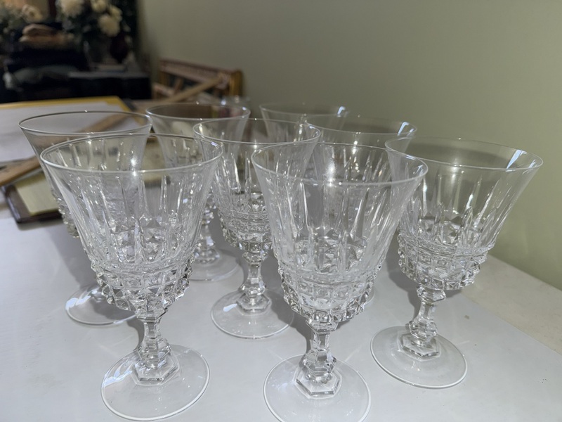 Four Sets of Cristal d’ Arques Tuilleries Villandry Glasses