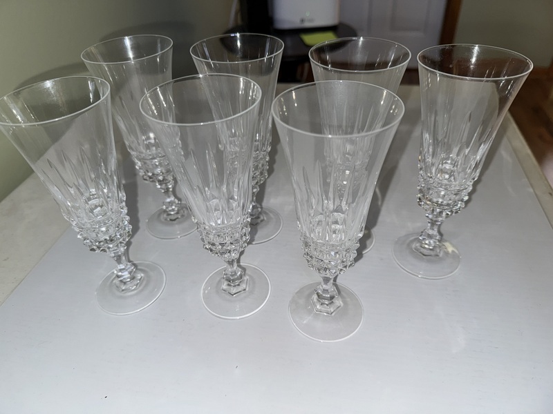 Four Sets of Cristal d’ Arques Tuilleries Villandry Glasses