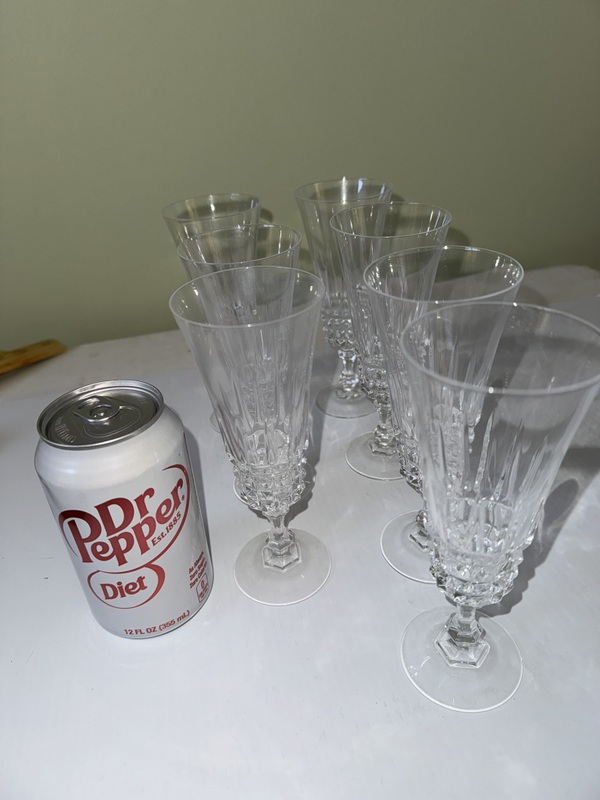 Four Sets of Cristal d’ Arques Tuilleries Villandry Glasses