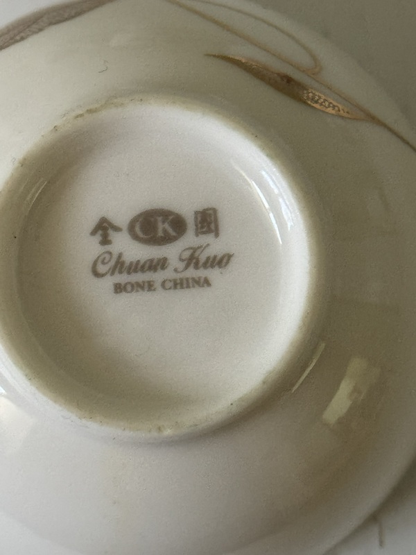 Set of 5 Chuan Kue Bone China Teacups