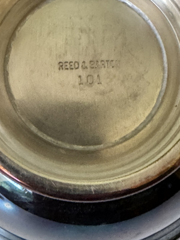 1.	Reed & Barton Nut/Candy Bowl with Plastic Insert #101