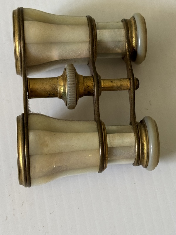 Pair of Early 20th century French brass Opera Glass, 1900s