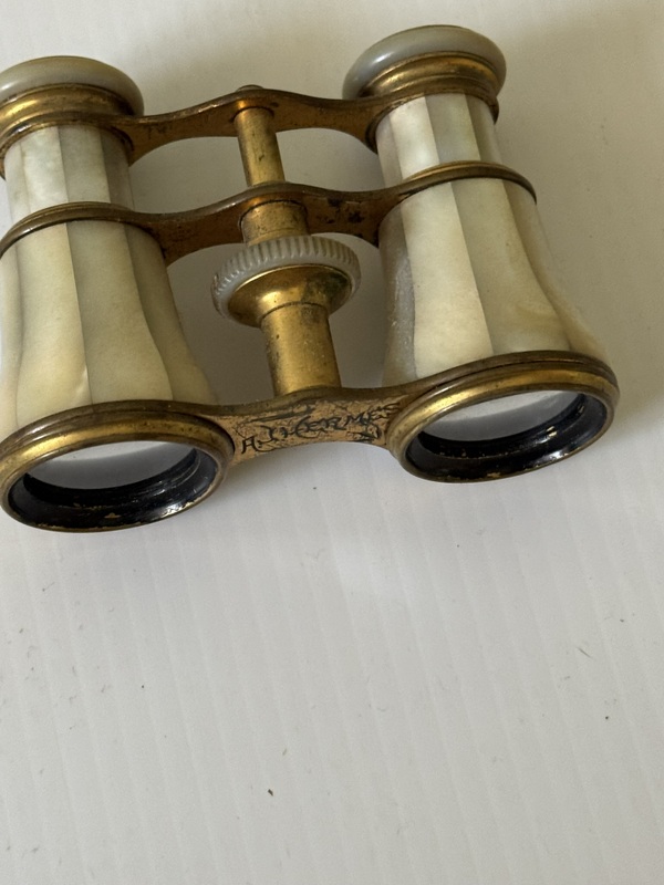 Pair of Early 20th century French brass Opera Glass, 1900s