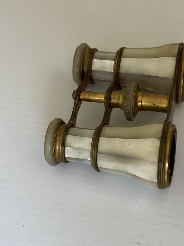 Pair of Early 20th century French brass Opera Glass, 1900s