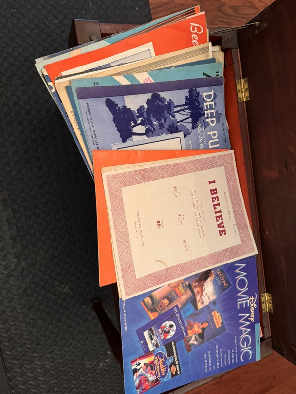 Large Collection of Assorted Paino Sheet Music and Music Books