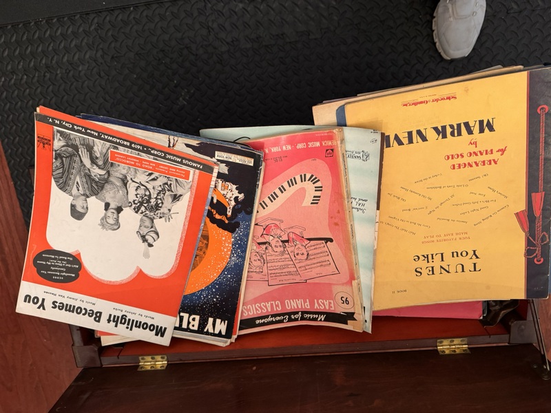 Large Collection of Assorted Paino Sheet Music and Music Books