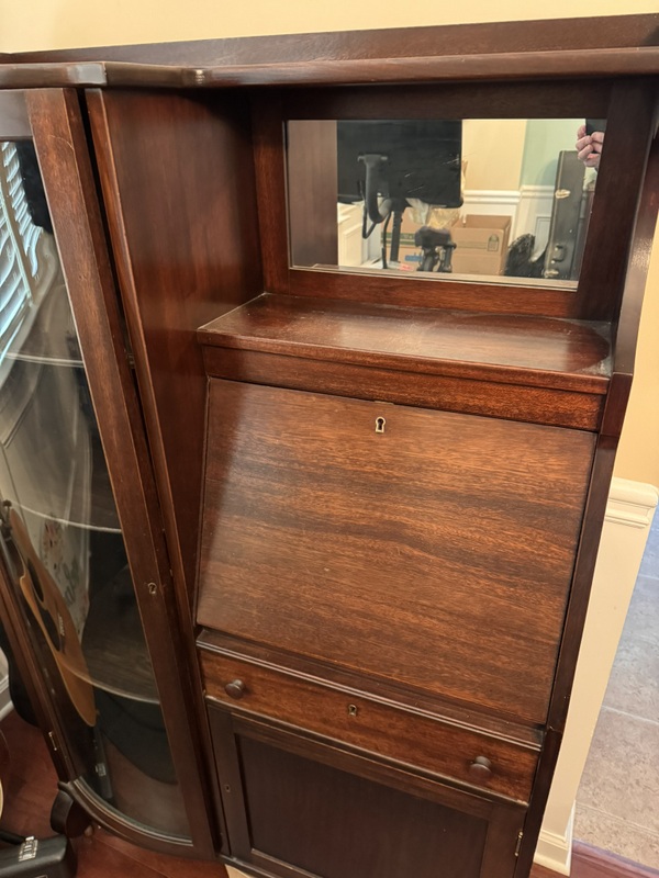 Victorian era Side-by-Side secretary, desk and bookcase