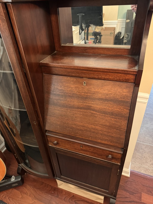 Victorian era Side-by-Side secretary, desk and bookcase
