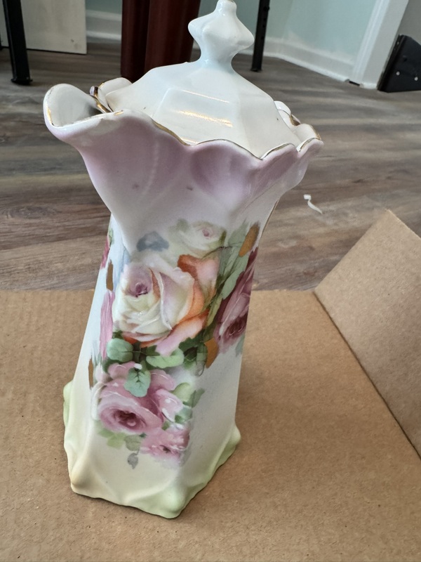 Vintage Hot Chocolate / Coffee Pitcher with lid, Cups and Platters