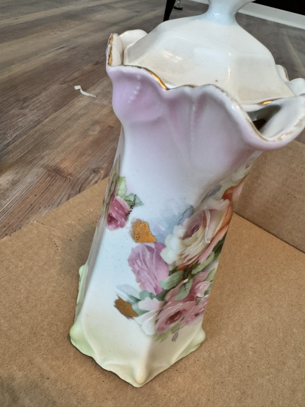 Vintage Hot Chocolate / Coffee Pitcher with lid, Cups and Platters