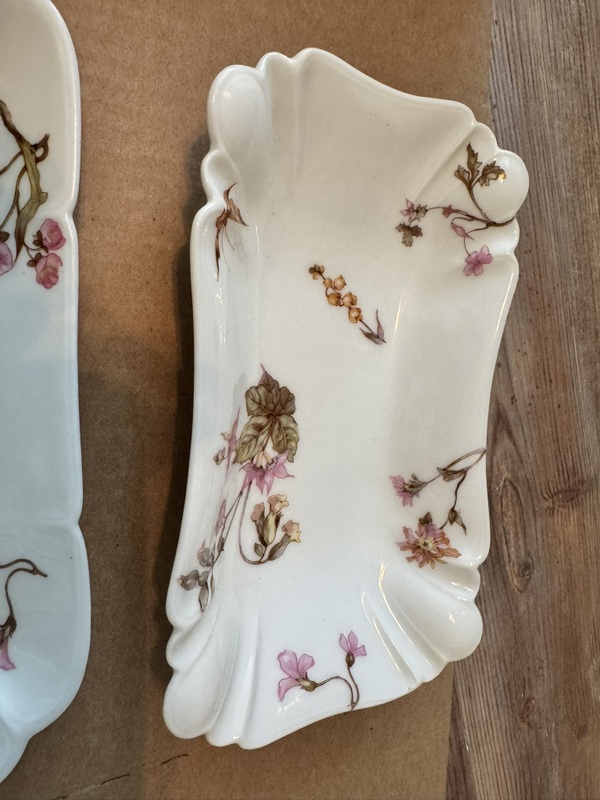 Vintage Hot Chocolate / Coffee Pitcher with lid, Cups and Platters