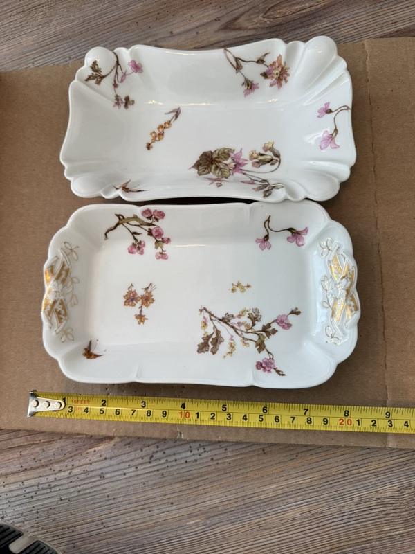 Vintage Hot Chocolate / Coffee Pitcher with lid, Cups and Platters