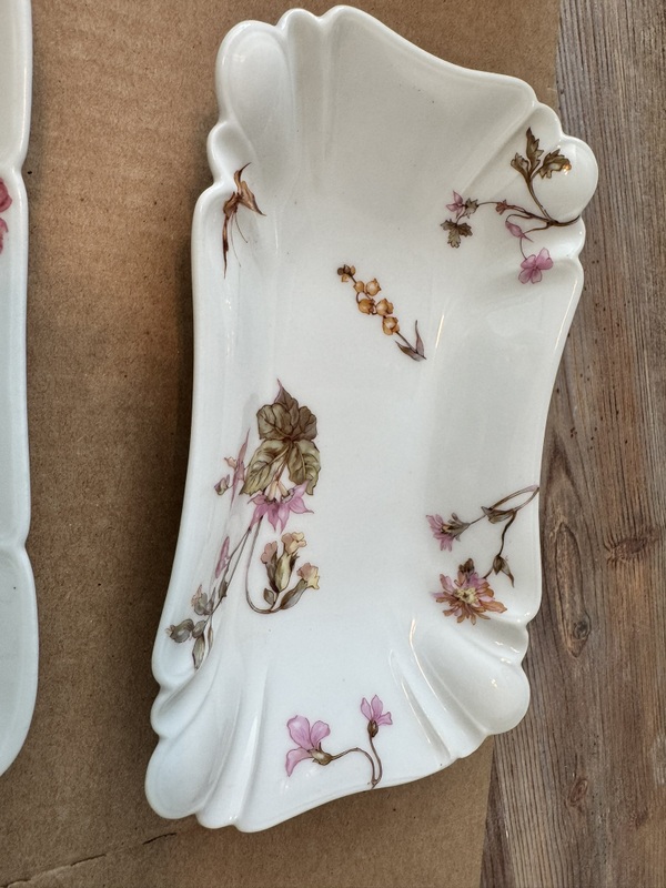 Vintage Hot Chocolate / Coffee Pitcher with lid, Cups and Platters