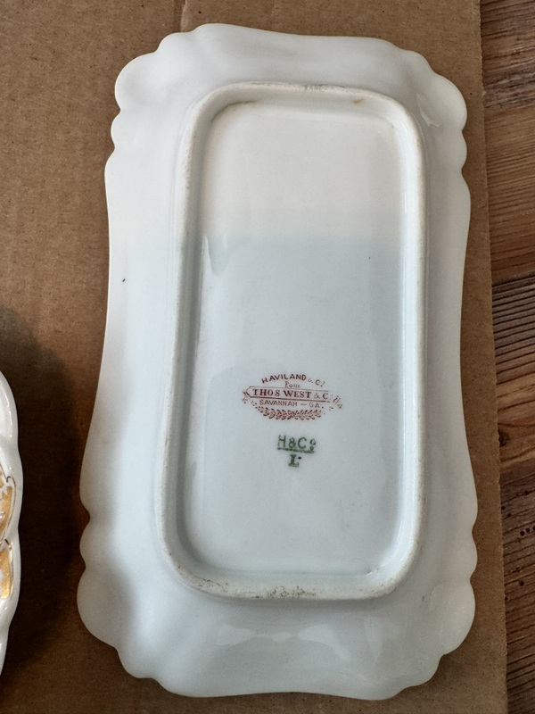 Vintage Hot Chocolate / Coffee Pitcher with lid, Cups and Platters