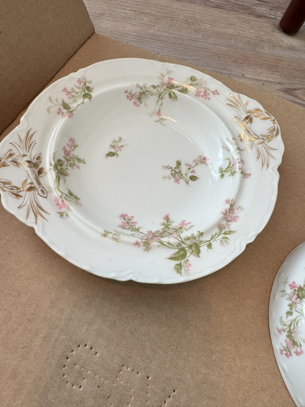 Vintage Hot Chocolate / Coffee Pitcher with lid, Cups and Platters