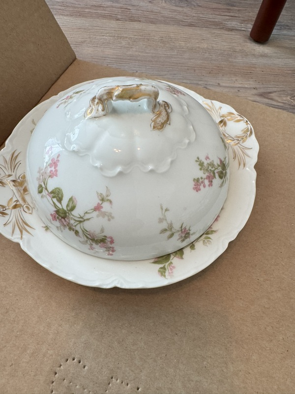 Vintage Hot Chocolate / Coffee Pitcher with lid, Cups and Platters