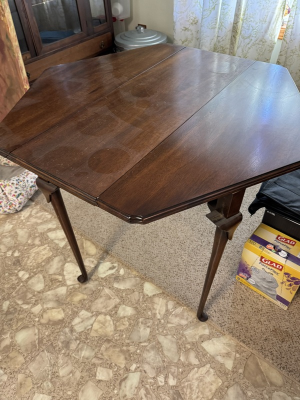 Hexagon Drop Leaf Dining Table
