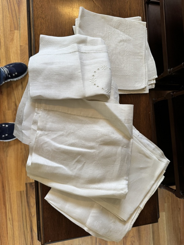 Assorted Napkins and Tablecloths