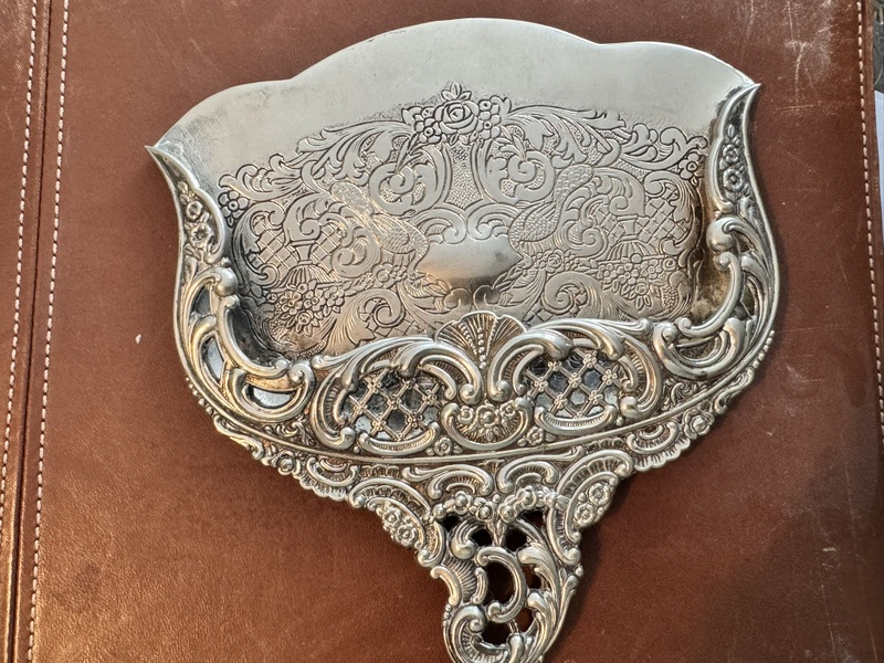 Suver Plate Silent Butler or Crumb Catcher Set