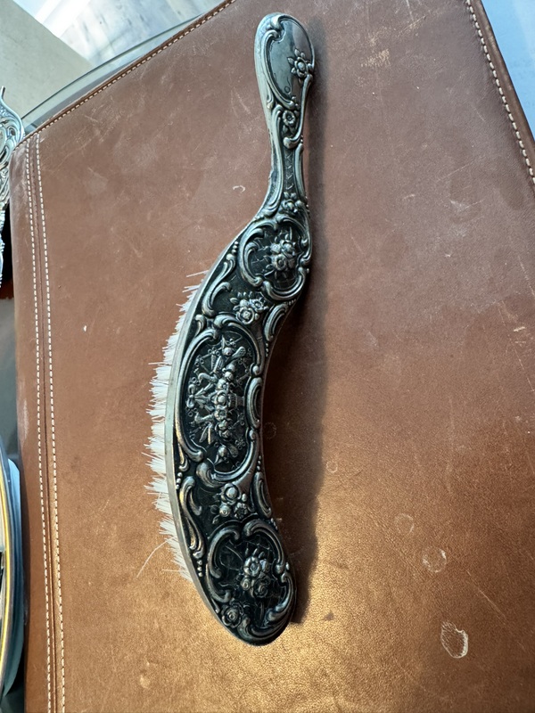 Suver Plate Silent Butler or Crumb Catcher Set