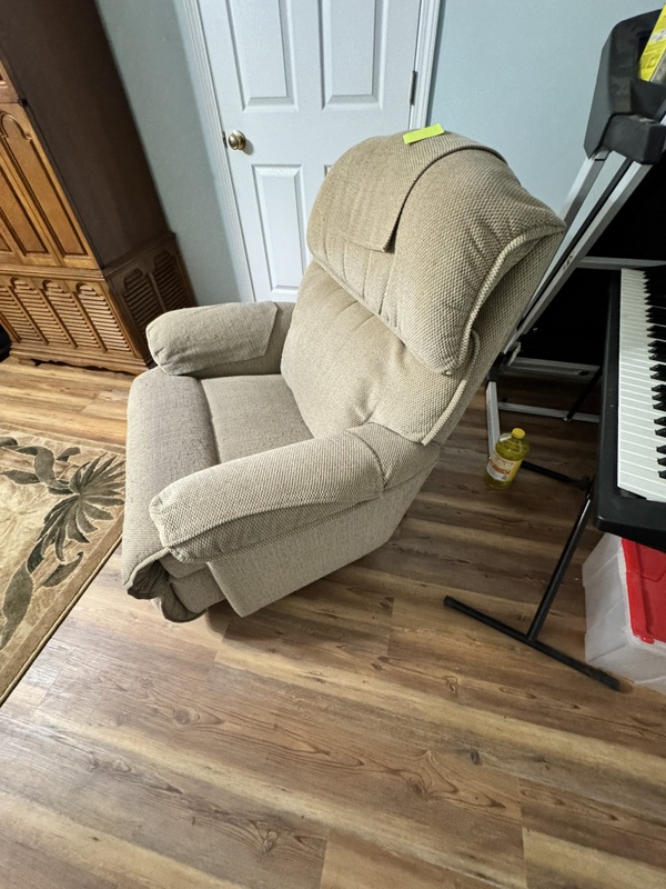 Set of Two Lazy Boy Recliners Fabric Covered Fair Condition