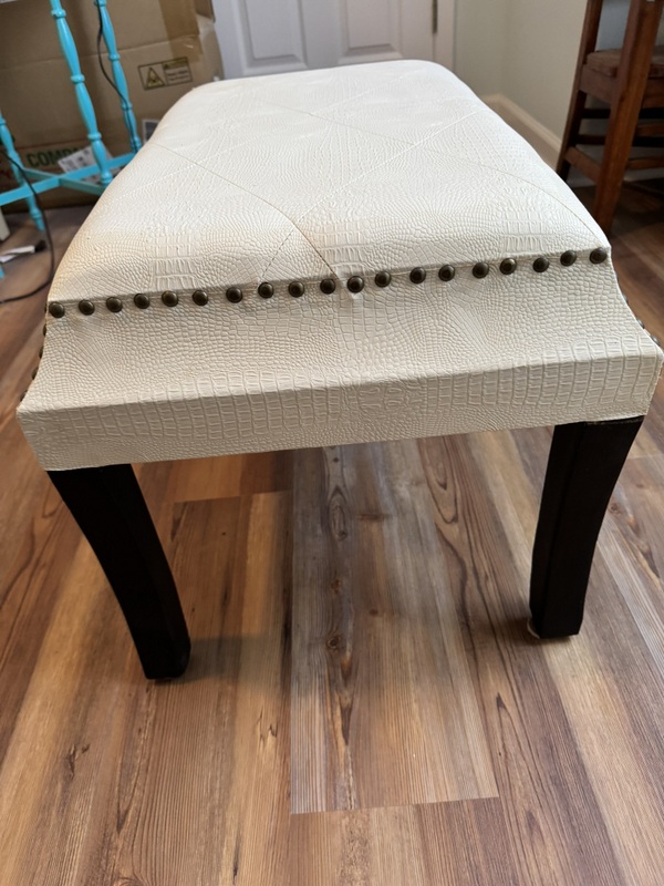 Leather or leather like Foot Stool