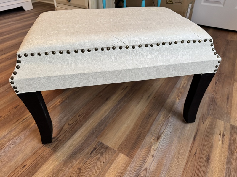 Leather or leather like Foot Stool