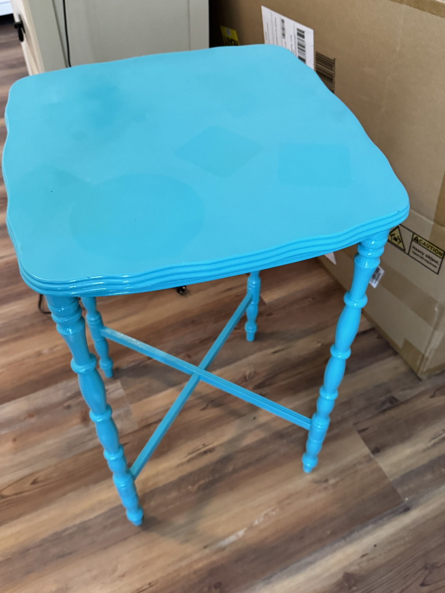 Blue Side Table