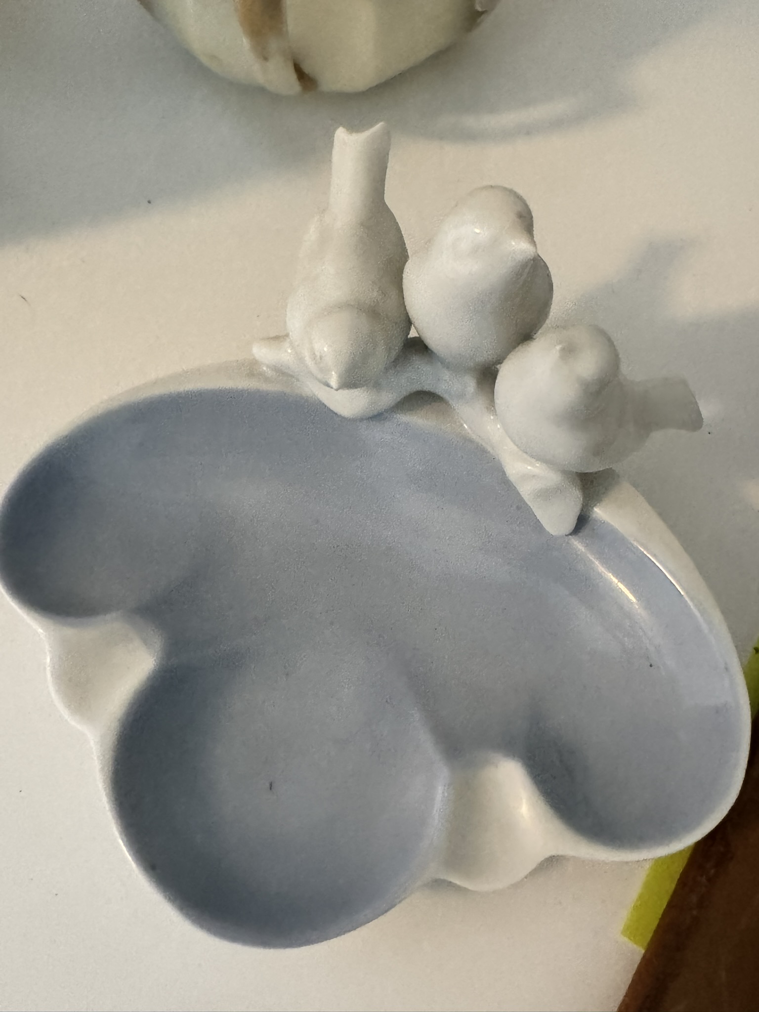 Small German made Porcelain three Bird Piece