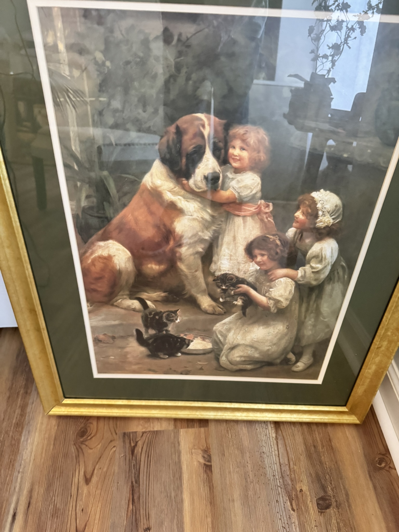 Framed print of Saint Barnard with Children